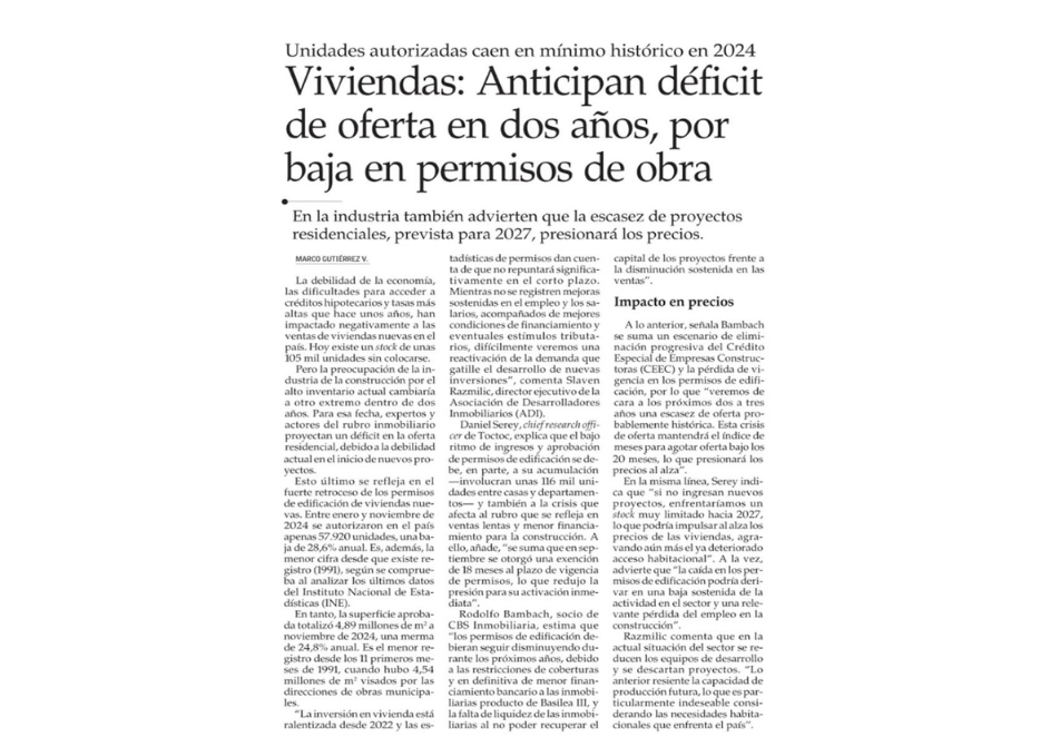 Anticipan déficit de oferta en dos años, por baja en permisos de obra